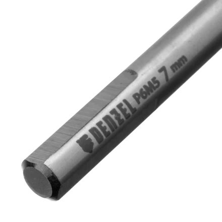 Сверло спиральное по металлу Denzel 7,0 x 109мм, Р6М5, Golden Tip, многогранная заточка 718280 купить в Муравленко