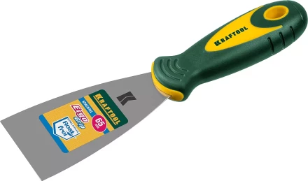 Шпательная лопатка KRAFTOOL с 2-компонент ручк, профилиров нержав полотно, 65мм 10035-065 купить в Муравленко