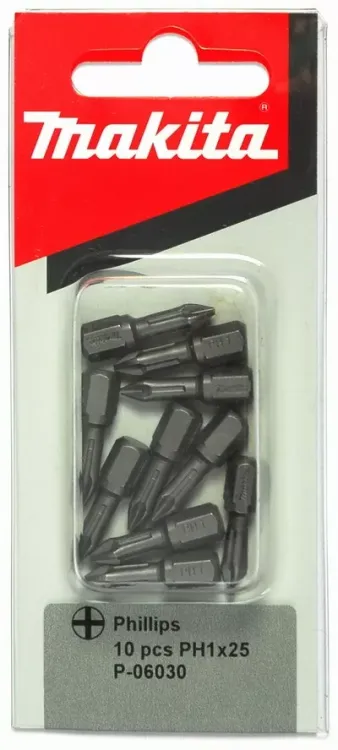Биты Makita PH1 25мм 10шт (P-06030) купить в Муравленко
