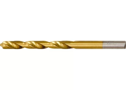 Сверло по металлу 10 мм HSS нитридтитановое покрытие цилиндрический хвостовик MATRIX 717950 купить в Муравленко