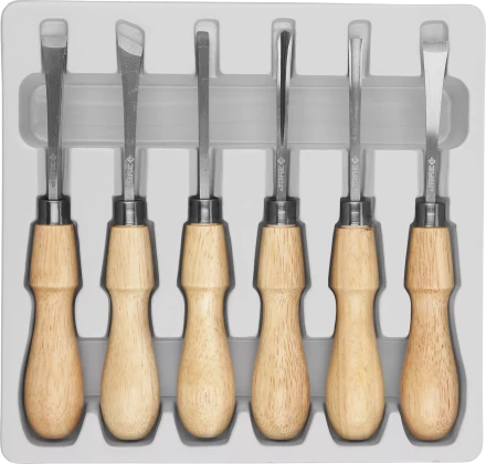 Фигурные стамески ЗУБР 6 предм Профессионал 18373-H6 купить в Муравленко