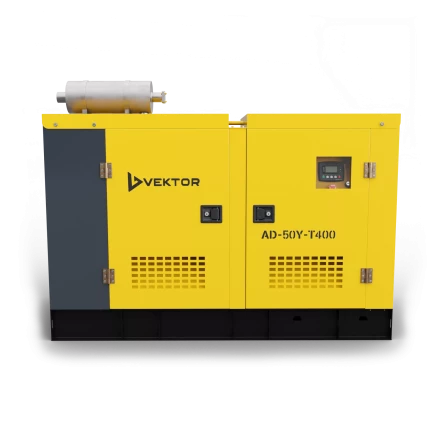 Дизельный генератор Vektor AD-50Y-T400 в шумозащитном кожухе с АВР купить в Муравленко