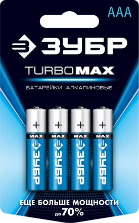 Батарейки TURBO MAX алкалиновые AAA 15В серия Без серии купить в Муравленко