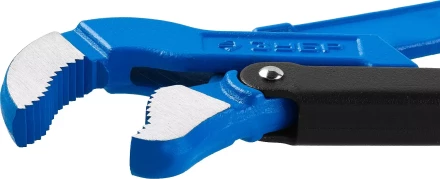 Ключ трубный рычажный ЗУБР &quot;ПРОФЕССИОНАЛ&quot;, тип &quot;S&quot;, изогнутые губки для труднодоступных мест, цельнокованный, Сr-V,  № 3, 2&quot; 27336-3_z01 купить в Муравленко