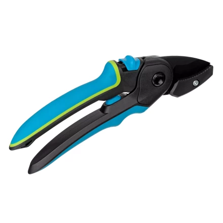 Секатор с наковальней Palisad, 220 мм, регулировка захвата, трехкомпонентные рукоятки, Luxe, 604805 купить в Муравленко