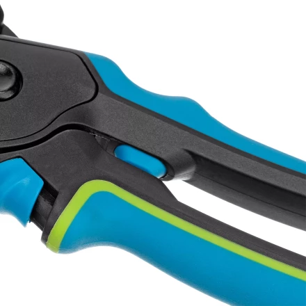 Секатор с наковальней Palisad, 220 мм, регулировка захвата, трехкомпонентные рукоятки, Luxe, 604805 купить в Муравленко