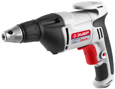 Шуруповерт ЗУБР сетевой,макс. диаметр крепежа 6мм,магнитный держатель,ремешок,0-4500об/мин,патрон HEX 1/4&quot;,550Вт ЗСШ-550 купить в Муравленко