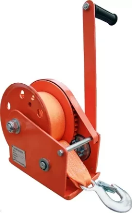 Лебедка ручная с тормозом BHW 2600 лента купить в Муравленко