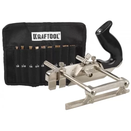 Рубанок KRAFTOOL &quot;EXPERT&quot; металлический для специальных работ, модель &quot;A52&quot;, 9 ножей в комплекте, 210мм 1-18541-H9_z01 купить в Муравленко