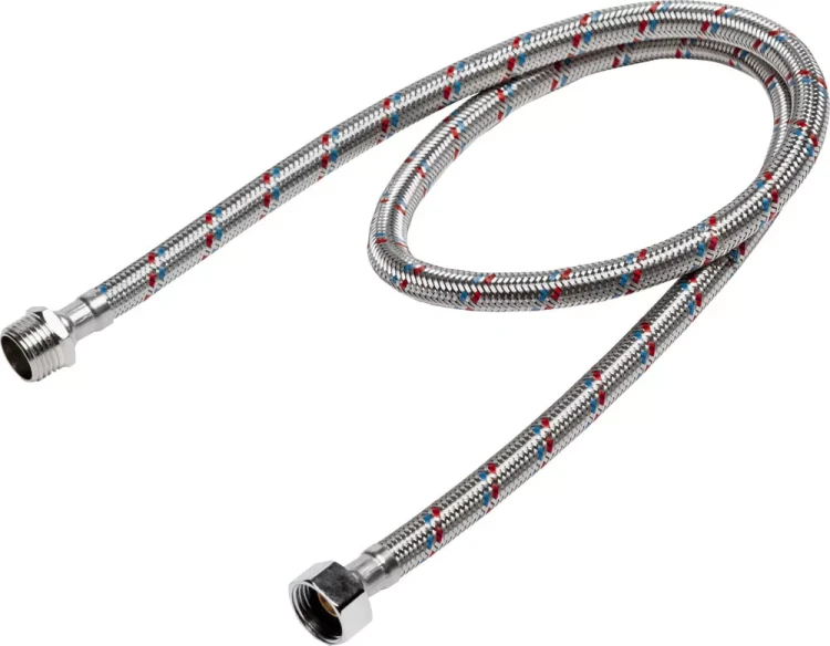 Подводка гибкая STAYER для воды, оплетка из нержавеющей стали, г/ш 1/2" - 1м 51015-G/S-100 купить в Муравленко