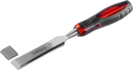 Стамеска MIRAX с двухкомпонентной прозрачной рукояткой, 25мм 1810-25 купить в Муравленко