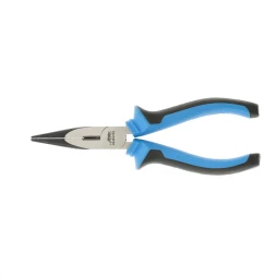 Длинногубцы прямые 160 мм хром-ванадий двухкомпонентные рукоятки БАРС 17195