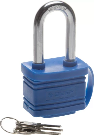 Замок ЗУБР &quot;ЭКСПЕРТ&quot; навесной всепогодный, удлиненная дужка, 50мм 37212-50_z01 купить в Муравленко