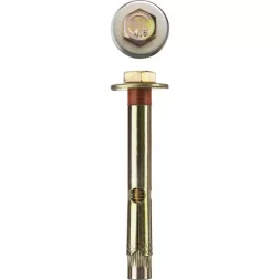 Болт анкерный ЗУБР с пластиковым кольцом, желтопассивированный, 10х100мм, ТФ6, 1шт 4-302316-10-100