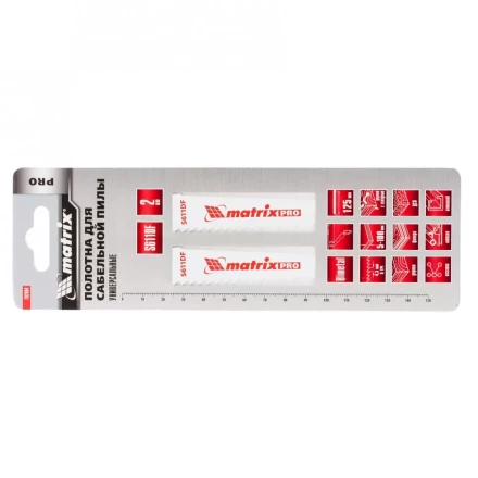 Полотна универсальные для сабельной пилы S611DF 125/4,3мм Bimetal 2 штуки PRO Matrix 782004 купить в Муравленко