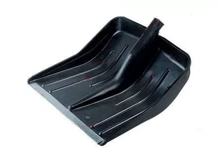 Лопата снеговая 445 x 385 мм без черенка пластмассовая алюминиевая окантовка Россия 61441 купить в Муравленко