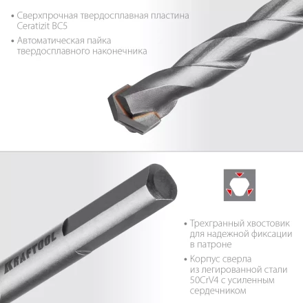 Cверла специальные по твёрдым материалам HARD 29177-120-10 купить в Муравленко