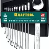 Наборы ключей комбинированных KRAFTOOL, Cr-V, DIN 3110, на пластиковой подвеске 27079-H12C купить в Муравленко