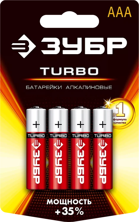 Батарейки TURBO алкалиновые AAA 15В серия Без серии купить в Муравленко