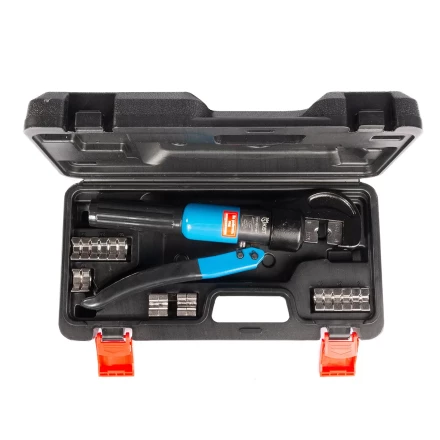 Пресс гидравлический ручной КВТ ПГР-70ТР для опрессовки наконечников до 70 мм и тросов  до 4 мм (91808) купить в Муравленко