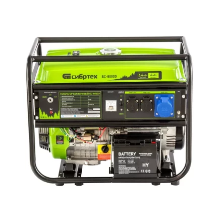 Генератор бензиновый Сибртех БС-8000Э 94549 купить в Муравленко