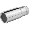 Торцовая головка KRAFTOOL "INDUSTRIE QUALITAT", удлиненная, Cr-V, FLANK, хромосатинированная, 1/2", 22 мм 27807-22_z01 купить в Муравленко