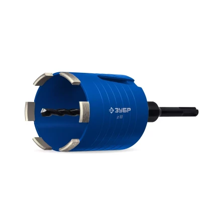 ЗУБР АСК d 68 мм (М16, рабочая глубина 75 мм, лазерная сварка), алмазная сегментная коронка для подрозетников, Профессионал (29875-68) купить в Муравленко