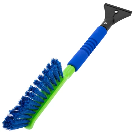 Щетка-сметка для снега со скребком, мягкая рукоятка, 425 мм Сибртех 55315 купить в Муравленко