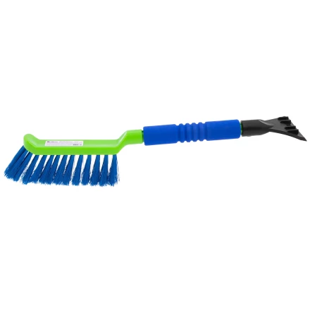 Щетка-сметка для снега со скребком, мягкая рукоятка, 425 мм Сибртех 55315 купить в Муравленко