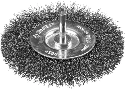 ЗУБР &quot;ПРОФЕССИОНАЛ&quot;. Щетка дисковая для дрели, витая стальная проволока 0,3мм, 100мм 35198-100_z02 купить в Муравленко