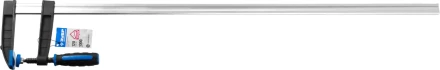 Струбцина ЗУБР "ПРОФЕССИОНАЛ", тип "F", двухкомпонентная ручка, стальная закаленная рейка, 120х1000мм 32155-120-1000 купить в Муравленко