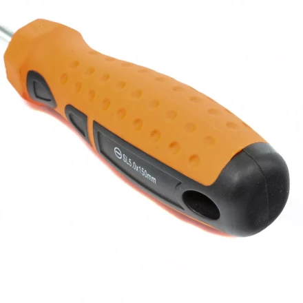 Отвертка &quot;Point&quot;, SL5,0 х 150 мм, CrV, 2-х компонентная рукоятка Sparta 11767 купить в Муравленко