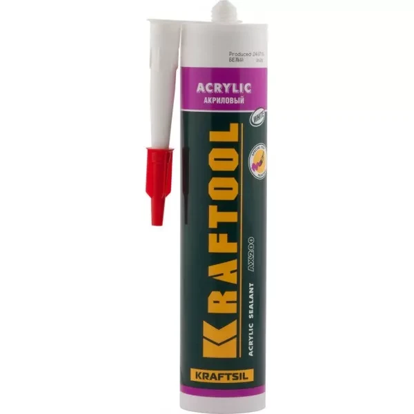 Герметик акриловый KRAFTOOL белый, 300мл 41251-0 купить в Муравленко