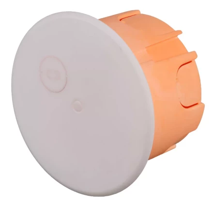 Коробка монтажная СВЕТОЗАР для подштукатурного монтажа, макс. напряжение 400В, с крышкой, 68х47мм, круглая SV-54923 купить в Муравленко