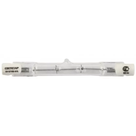 Лампа галогеновая СВЕТОЗАР линейная, тип J-78, цоколь R7S, 150Вт SV-57100-015 купить в Муравленко