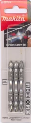 Биты Makita PZ2 65мм 3шт, 2-х сторонние (B-20719)