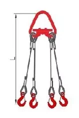 Строп 4СК-8.0 т. L=3.00м Звено с Рт-3 20.0 т. с Кч гост  заплет купить в Муравленко