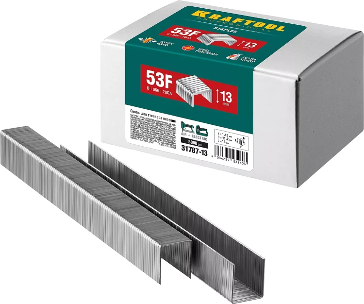 Скобы тип 20GA (53F / D / 056) 5000 шт 31787-13 купить в Муравленко