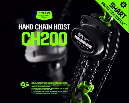 Таль ручная цепная HITCH CH200-G, 0.5 т, 6 м. Гальваническая цепь купить в Муравленко