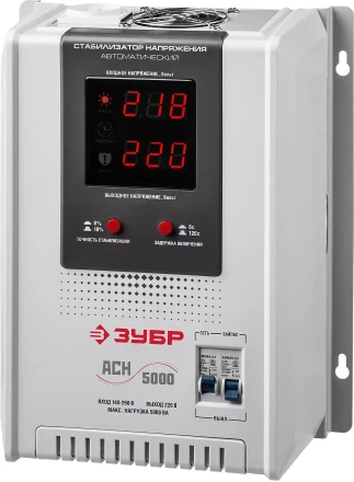 ЗУБР 5000ВА, 5 кВт, автоматический стабилизатор напряжения, Профессионал (59385-5) купить в Муравленко