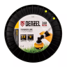 Леска для триммера звезда Denzel, 2,4мм х 260м, на DIN катушке FLEX CORD, 96286 купить в Муравленко