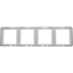 Панель СВЕТОЗАР &quot;ГАММА&quot; четверная вертикальная, цвет белый SV-54151-W