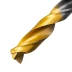 Сверло спиральное по металлу Denzel 9 x 125мм, Р6М5, Golden Tip, многогранная заточка, 718284 купить в Муравленко