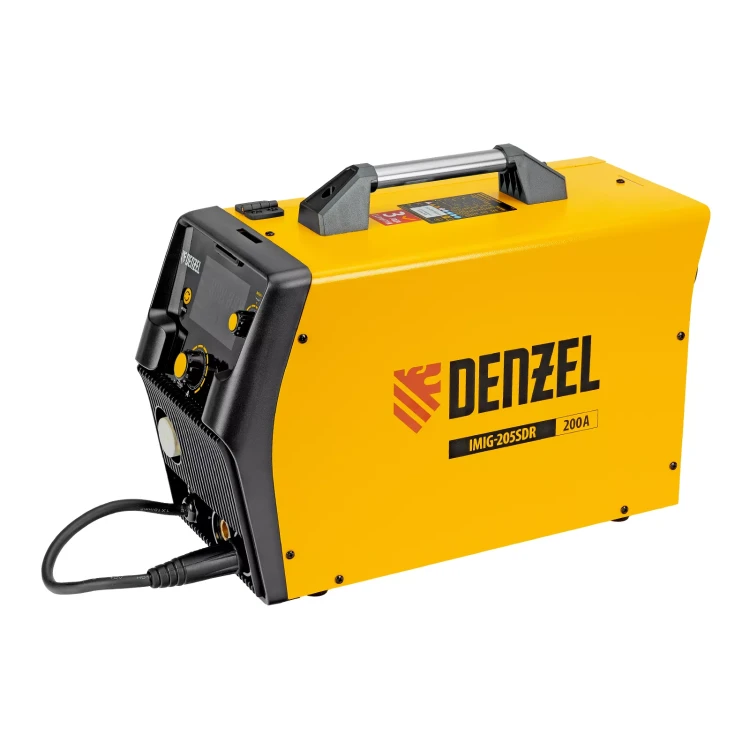 Аппарат инвертор. полуавтомат. cварки Denzel IMIG-205SDR, 200 А, ПВ 60%, катушка 5 кг купить в Муравленко