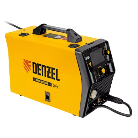 Аппарат инвертор. полуавтомат. cварки Denzel IMIG-205SDR, 200 А, ПВ 60%, катушка 5 кг купить в Муравленко