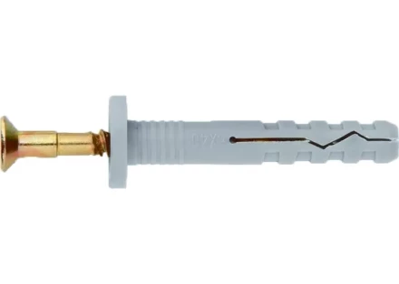 Дюбель-гвоздь полипропиленовый с цилиндрическим бортиком 8х140 мм 2 шт ШУРУПЬ 42178 купить в Муравленко