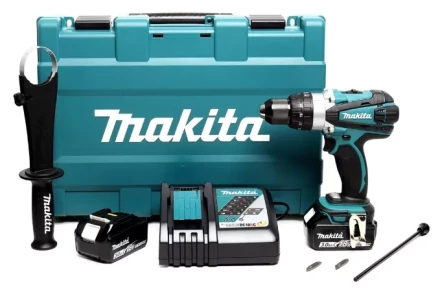 Аккумуляторная ударная дрель-шуруповерт Makita DHP458RFE купить в Муравленко