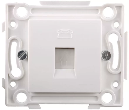 Розетка СВЕТОЗАР телефонная, 1 гнездо SV-55245-1 купить в Муравленко