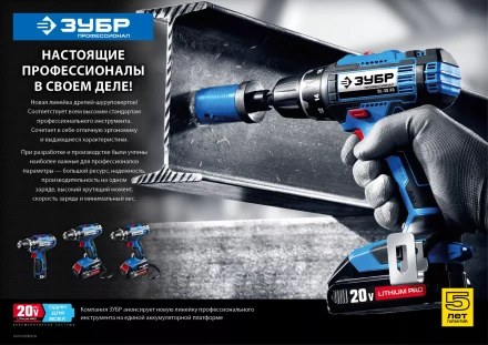 Дрель-шуруповерт 2 АКБ DL-20 A5 серия ПРОФЕССИОНАЛ купить в Муравленко