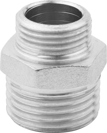 Бочонок ЗУБР &quot;ЭКСПЕРТ&quot; переходной, никелированная латунь, 1/2&quot;-3/8&quot; 51243-1/2-3/8 купить в Муравленко